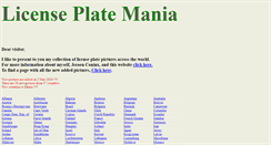 Desktop Screenshot of licenseplatemania.com