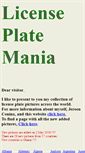 Mobile Screenshot of licenseplatemania.com